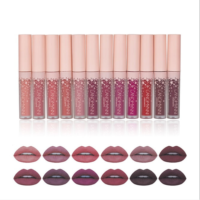 Matte Lippenstift Wasserdicht langlebige Samt Lippenstift Set