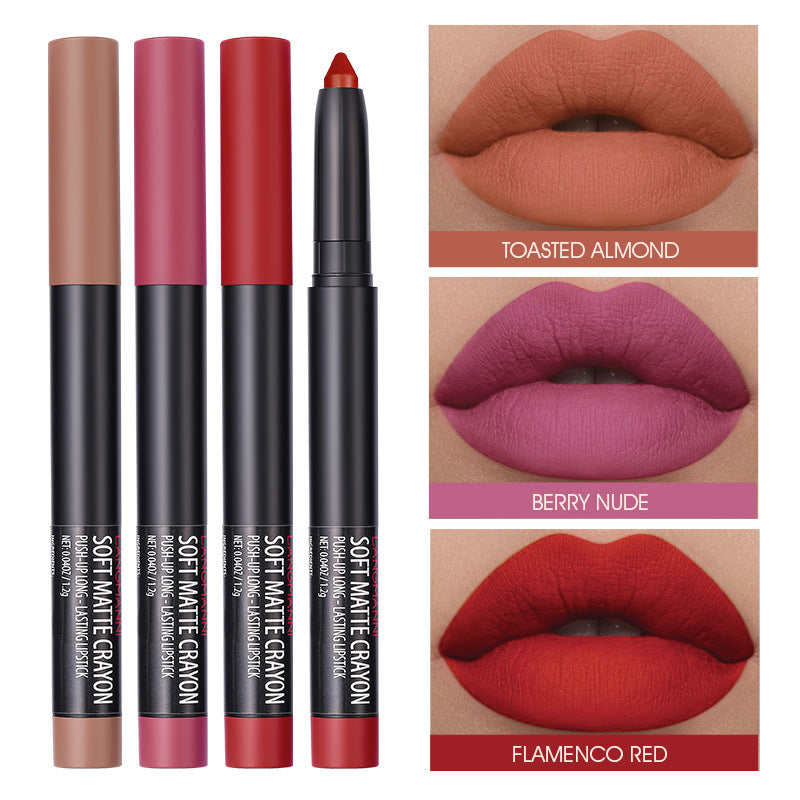 Langmanni Make-Up Lippenstift Set Von Sechs Matte Lippenstifte