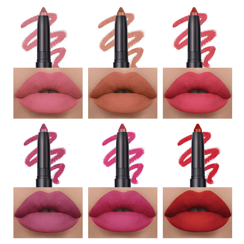 Langmanni Make-Up Lippenstift Set Von Sechs Matte Lippenstifte